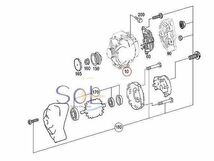 HELLA メルセデスベンツ CLSクラス W219 CLS350 CLS500 CLS550 オルタネーター 180A 2721540102 コア返却不要 出荷締切18時_画像2