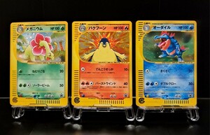 メガニウム オーダイル バクフーン　トリプルゲット キャンペーン プロモ 懸賞 当選 eカード ホロ キラ 渦巻き　ポケカ　ポケモンカード