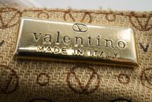 ヴァレンティノ ヴィンテージ ショルダーバッグ クロスボディ Vロゴ ゴールド金具 レザー 茶 ブラウン VALENTINO 8115h_画像10