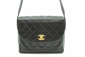 シャネル マトラッセ ミニ ショルダーバッグ ココマーク CC ラムスキン 黒 ブラック CHANEL 8299h