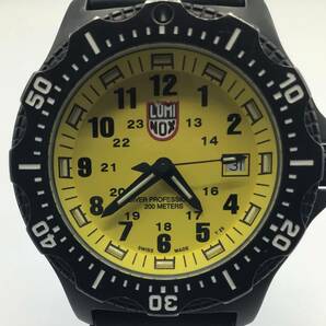 【9999】LUMINOX ルミノックス ダイバー イエロー文字盤 メンズ 腕時計 シリーズ 8400★中古品★二次流通品★の画像3