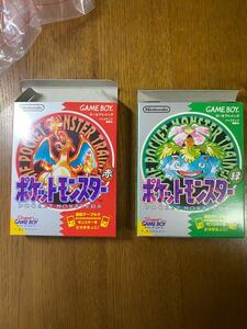 超美品GBポケットモンスター赤と緑の箱と説明書とカートリッジケースのみ※ゲームソフトはありません