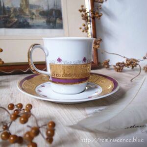 【ボヘミアの可憐さと豪胆さとB】ヴィンテージ チェコスロバキア カップ＆ソーサー◆◆Vintage Cup & Saucer from Czechoslovakia/B◆