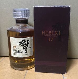 容量注意　SUNTORY サントリー 響 HIBIKI 17年 ベビーボトル 180ml 43％ 元箱　和紙ラベル 