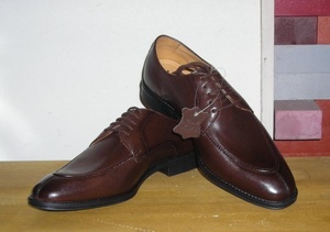  new goods * high class real leather made. business shoes *U- chip * burnt tea *25.0.