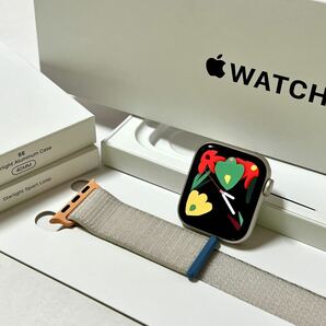 ★ほぼ未使用 24年3月購入★ Apple Watch SE 第2世代 40mm アップルウォッチ スターライト アルミニウム GPS 純正品 スポーツループの画像2