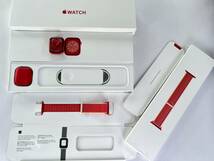 ★ 美品 バッテリー100% ★ Apple Watch Series 8 41mm PRODUCT RED アップルウォッチ レッド アルミニウム GPS 純正品 スポーツループ_画像2