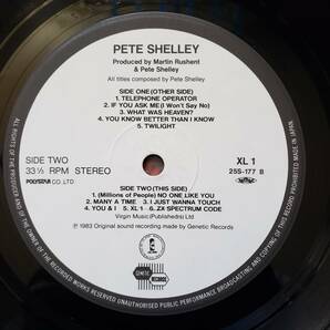 12inch 日本盤 PETE SHELLEY ■ XL-1 ■  帯付きの画像7