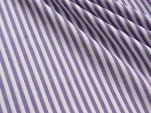 即決♪4mパープルロンドンストライプ 綿１００％ 紫×白♪