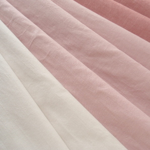 即決♪３ｍふんわり３色コットン 白×ピンク 綿１００％ ソフトワッシャー♪の画像1