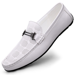  Loafer slip-on shoes business shoes new goods * men's gentleman shoes driving shoes casual shoes man shoes [H8569#] white 24.0cm