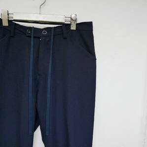 【1円】使用感有り 国内正規 SUNSEA サンシー 19SS SNM BLUE TEKETEKE PANTS スーパーナイスマテリアル テケテケパンツ スラックス NAVY 3の画像2