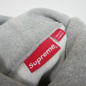 【1円】良好 国内正規 Supreme 17AW 17FW Box Logo Hooded Sweatshirt ボックスロゴパーカー フーディー Heather Grey ヘザーグレー Mの画像5