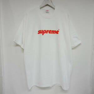 【1円】試着 国内正規 Supreme 24SS Pinline Tee ピンライン ロゴプリントTシャツ White ホワイト 白 XL