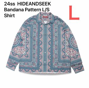  HIDEANDSEEK Bandana Pattern L/S Shirt