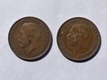 3、フランス　1853年×1枚　イギリス　1910〜1928年×4枚　合計5枚　外国コイン　外国銅貨　古銭　貨幣_画像5