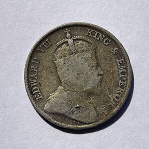 10、海峡植民地 銀貨 4枚 マレー半島 外国コイン 外国銀貨 古銭 貨幣の画像9