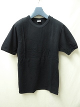 SBTRACT サブトラクト　新品未使用　CREW NECK RIB TEE 3サイズ　NAVY BLACK_画像1