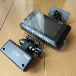 コムテック 前後2カメラ Full HD200万画素ドライブレコーダー ZDR025 駐車監視配線HDROP-14付の画像3