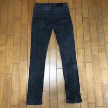 Nudie Jeans.coストレッチスキニー　フェードブラックデニム　スリムジーンズ　W32_画像2