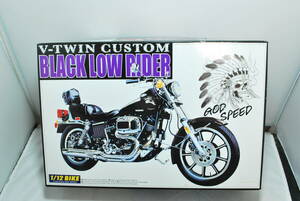 ■ Редко! Неокрытый Aoshima 1/12 Black Rider V-Twin Custom Harley Davidson ■