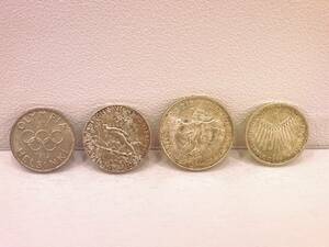 世界オリンピック記念銀貨４枚セット 世界初のオリンピック硬貨 フィンランドヘルシンキ ドイツミュンヘン メキシコ オーストリア コイン