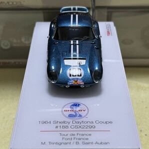 TSM MODEL 1/43 Shelby Daytona Coupe CSX2299 #188 1964 Tour de France / Ford France [TSM154354]の画像8