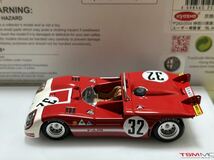 TSM MODEL 1/43 Alfa Romeo Tipo 33/3 #32 3rd 1971 Sebring 12Hrs [TSM144310]_画像9