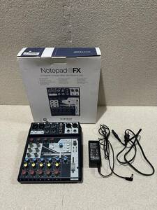 Soundcraft サウンドクラフト Notepad-8FX ミキサー 付属品有り