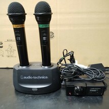 SIFZI10 audio-technica　テクニカ　第一興商　2MHz帯　赤外線ワイヤレスマイクセット 700T/AB CR7MK2 BC50 他 中古　点検動作品_画像1