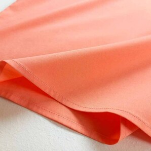 TO COLOR / トゥーカラー 綺麗色 イージーケア綿ポリ 袖レースブラウス 七分袖Ｍ/パステルサーモンオレンジの画像8