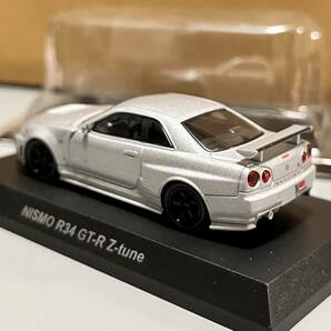 1円 スタート KYOSHO 京商 ミニカークジ D賞 1/64 NISMO R34 GT-R Z-tune NISMO R34 Zチューン シルバーの画像2