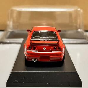 1円 スタート KYOSHO 京商 ミニカークジ D賞 1/64 NISMO 400R ニスモ 400R R33 レッドの画像6