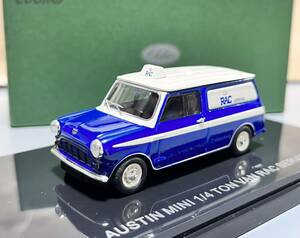 1円スタート エブロ 1/43 AUSTIN MINI 1/4 TOU VAN RAC SERVICE オースチン ミニ 1/4 バン ラックサービス ブルー/ホワイト