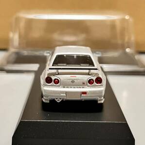 1円 スタート KYOSHO 京商 ミニカークジ D賞 1/64 NISMO R34 GT-R Z-tune NISMO R34 Zチューン シルバーの画像6