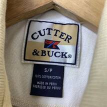 CUTTER&BUCK カッターアンドバック 半袖ポロシャツ ベージュ系 ストライプ コットン 大きいサイズ S/P YA6615_画像4