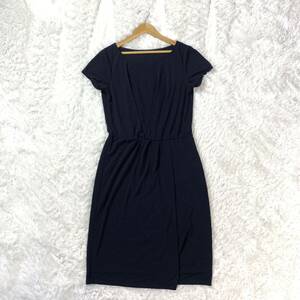  Coup de Chance short sleeves One-piece navy dark blue polyester 38 YA6719