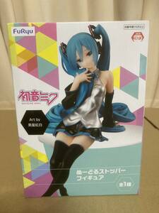 60サイズ 未開封 美少女フィギュア 初音ミク ぬーどるストッパー フィギュア 黒星紅白 プライズ