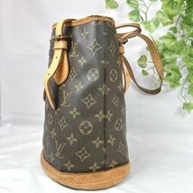 1円 ルイヴィトン LOUIS VUITTON ショルダーバッグ M42238 バケットPMモノグラム シリアル851_画像4