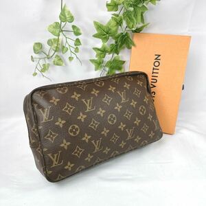 1円 LOUIS VUITTON ルイヴィトン モノグラム トゥルーストワレット 28 ポーチ M47522 シリアル 874NO 正規品