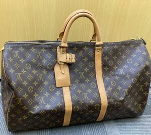 S【3D279】LOUIS VUITTON　ルイヴィトン　ヴィトン　キーポル　ボストン　バッグ　ヴィンテージ　レトロ　旅行　モノグラム