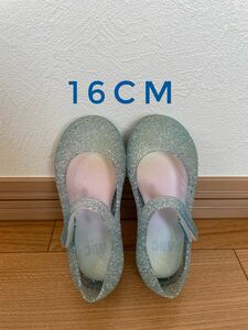 16cm キッズサンダル　子供靴　シューズ　女の子　水色　