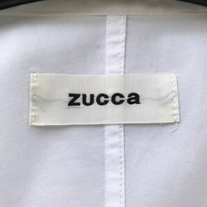 ズッカ 美品 ドロップショルダー オーバーサイズ  変形 スキッパーシャツ ７分袖 ブラウス 白 ZUCCaの画像8