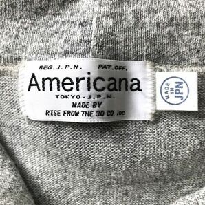 アメリカーナ  美品 ロングパーカー ワンピース  フーデット カットソー  コットン グレー Americanaの画像5