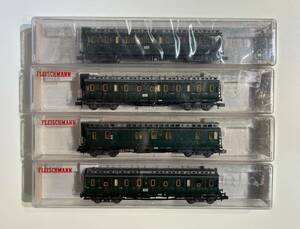 Fleischmann 8086, 8086, 8088, 8090 客車4両 全量室内照明装着【中古】