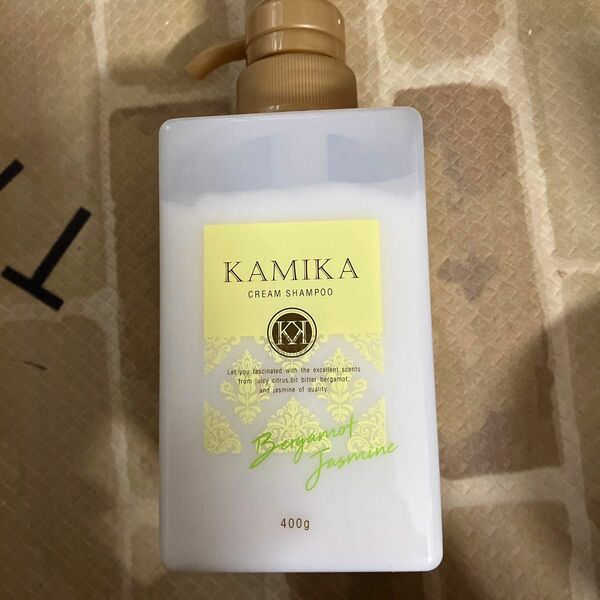 KAMIKA クリームシャンプー ベルガモットジャスミンの香り ポンプ 400g×1個