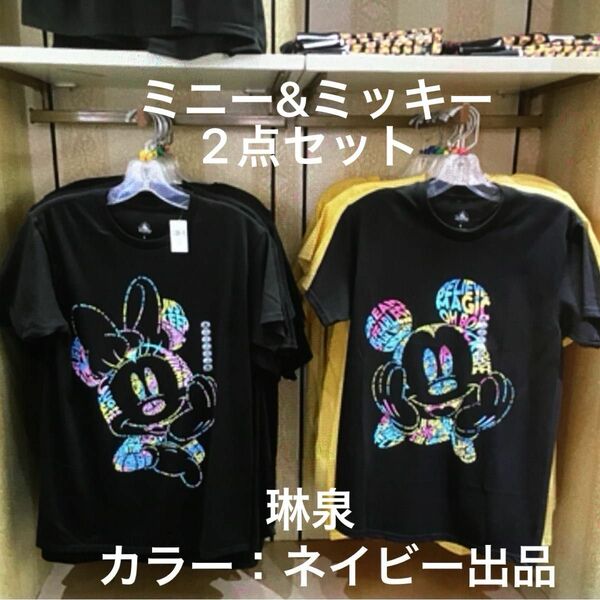 ディズニー Tシャツ 海外ディズニー ディズニーワールド　WDW ビリーブインマジック　ミッキー　ミニー　Tシャツ　Mサイズ