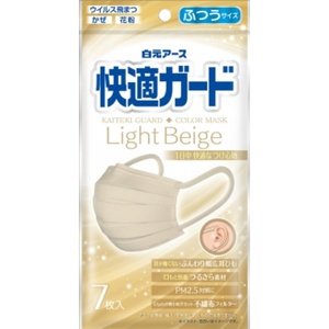  comfortable guard mask ... size light beige 7 sheets insertion × 10 point 