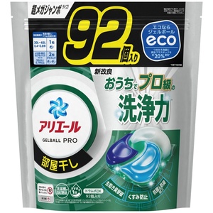 P＆G アリエール ジェルボールプロ 部屋干し用 つめかえ用 超メガジャンボサイズ 92個入