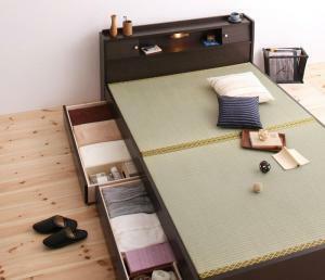  lighting * shelves attaching tatami storage bed semi-double 